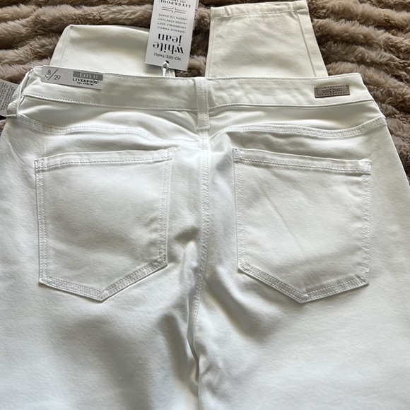 NWT Liverpool Los Angeles Madonna no see thru white jeans size 8 - Picture 4 of 5